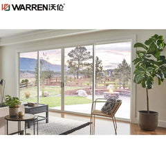 Warren 96x80 Sliding Door 4-Panel Sliding Glass Door 4 Panel Patio Doors Aluminum Glass Patio