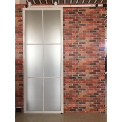 WDMA Floor To Ceiling Sliding Casement Double Iron Doors With Clear Glass