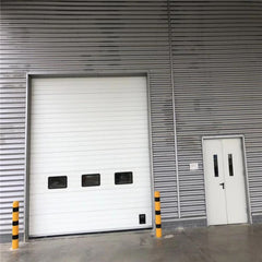 China WDMA Aluminum alloy material frosted glass frameless glass garage door