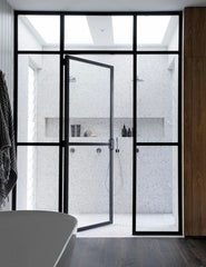 WDMA  Fireproof steel windows modern design steel doors and windows, imported hot rolled carbon steel security doors