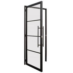 WDMA Modern House Exterior Swing Double Wrought Iron Door Designs
