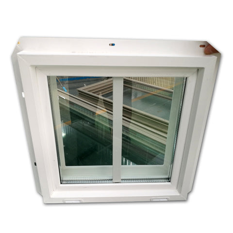 WDMA Tempered Glass PVC Sliding Windows Weatherproof White Vinyl Sliding Windows