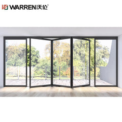 Warren 48x96 Accordion Aluminium Triple Glass Bronze 180 Degree Fold Up Door Patio