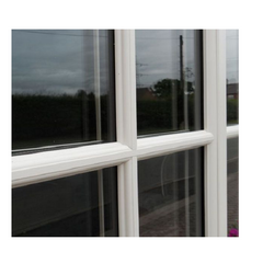 WDMA High Quality Simple Grill Design Swing White Vinyl Windows Tempered Glass PVC Casement Windows