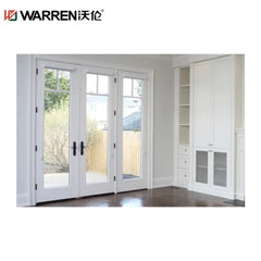 Warren 34x80 French Metal Obscure Glass Gray Prehung Modern Door Rough Opening