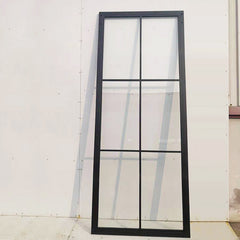 WDMA Steel glass doors windows price french casement window