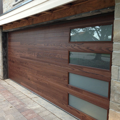 China WDMA Aluminum Tempered Plexiglass/Glass Garage Door for House garage door in guangzhou