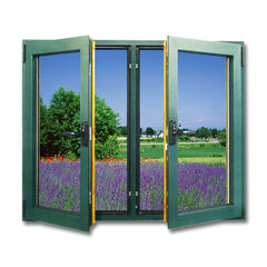 WDMA Customized Double Tempered Glass Huge Aluminum Alloy Single Casement Window