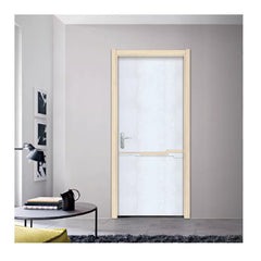 Beautiful Picture Aluminum Frame Glass Casement Door Interior Frosted Glass Bathroom Entry Door