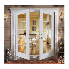 WDMA Window security door systems aluminum slide handle tempered glass doors  exterior French aluminium casement door manufacturer