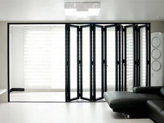 Warren 2022 Large size veranda aluminum bifold glass folding doors Custom made indoor accordion bi fold doors design