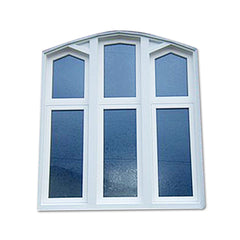 WDMA Vinyl Fixed Window Double Glazed Glass UPVC Customized Window Design