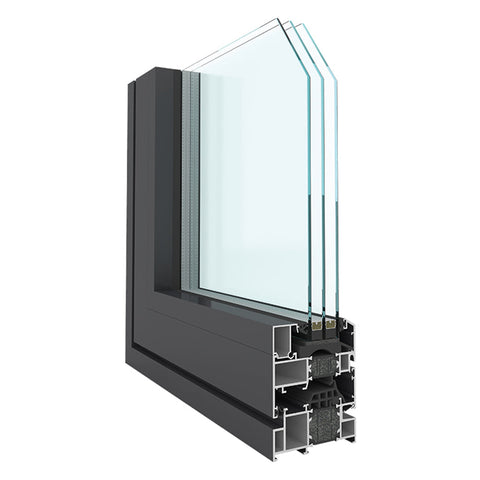 WDMA customized simple design aluminum wood finish aluminum window with good quality