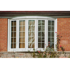 Factory Price Aluminum Curved Arch Double Glazed Bay Bow Window Lowes Glass Curtain Window