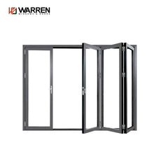 Customized American Standard Double Glass Aluminum Foldable Bi Folding Door
