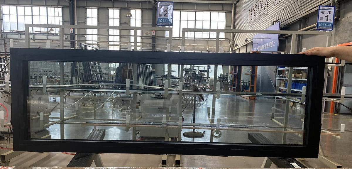 WDMA Ultra slim line window double glass aluminum fixed window – CHINA WDMA