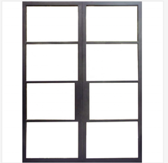 WDMA Modern steel interior door french steel sliding glass door simple steel window grill design