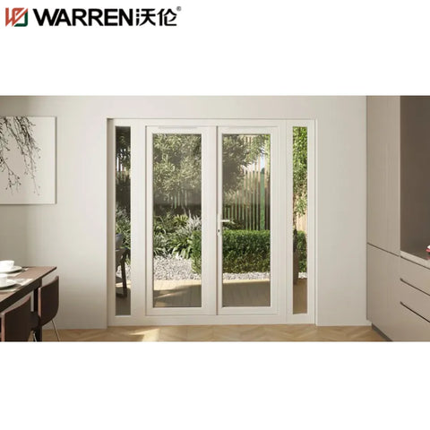 Warren 42x96 French Aluminium Full Glass Black Interior Arched Door Bedroom
