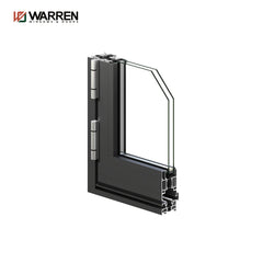 Warren 28x78 Accordion Aluminium Stained Glass Brown Sliding Custom Door External