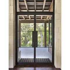 WDMA European Garage Doors Industrial Double Swing Insulated Glass Bedroom Door