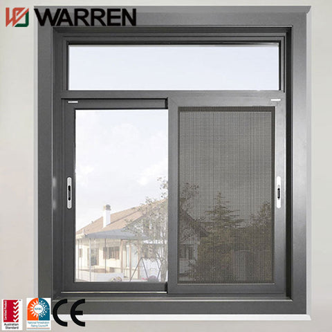 Glass frameless 2 panel aluminum sliding window