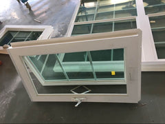 WDMA High quality American style pvc awning window Bathroom frosted glass pvc profile swing tilt windows skylight/roof window