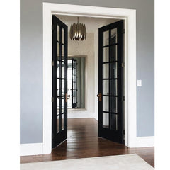 Swing Opening Style Decorative Glass French Door Soundproof Aluminium Windows And Doors