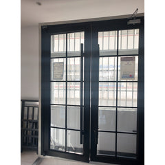 WDMA Stylish Steel Pushing Glass Door With Tempered Glass