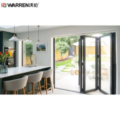 Warren 96x80 Patio Door Folding 30 Inch Bi Fold Doors 24x80 Bifold Doors Aluminum Glass Patio