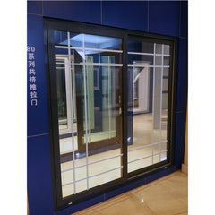 WDMA High Quality UPVC Profile Grill Design Plastic Windows for Hotel