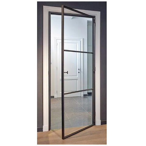 WDMA  Factory supply popular steel security grill door design in mild steel entrance door stainless steel safety door