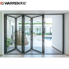 Warren 96x80 Patio Door Folding 30 Inch Bi Fold Doors 24x80 Bifold Doors Aluminum Glass Patio