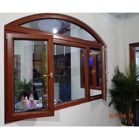WDMA Acceptable Powder Coated Frame Waterproof PVC Double Glazed Window