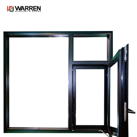 China Customized House Windows Aluminium Frame Doors And Windows Double Glazed Ultra Narrow Frame Aluminum Casement Window