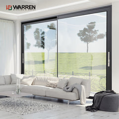 Warren 42*108 Aluminum double glass heavy casement door with thick glass waterproof Heat insulation