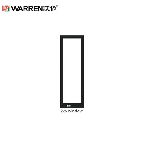 Warren 2x6 Window Double Pane Insulated Windows Aluminium Frame Casement Window