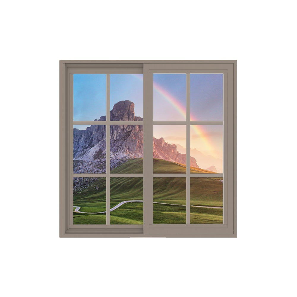 35ft Custom Window 35x35 window heat resistance tempered glass hurricane impact aluminium ...