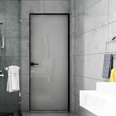 Modern Exclusive Patent Hanging Trip Toielt Bathroom Bedroom No Track Single Panel Aluminum Pocket Sliding Door