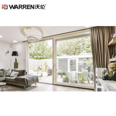 Warren 120x96 Sliding Aluminium Full Glass Black Contemporary Commercial Door Prices