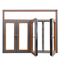 WDMA Luxury European style aluminium clad wood casement window with low e glass