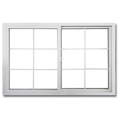 WDMA Double Glazed Tempered Clear Glass Interior Aluminum Frame Sliding Windows
