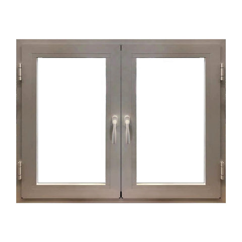 WDMA Luxury European style aluminium clad wood casement window with low e glass