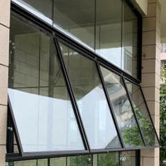 WDMA  European style high quality security galvanized industrial steel frame awning window and door design