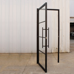 WDMA Steel door low prices security steel mesh screen Wrought Iron Entry Door