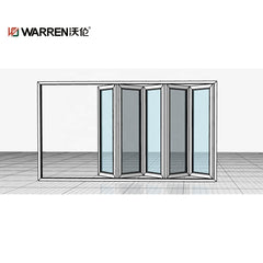 16 x 8 ft folding door patio glass waterproof folding door