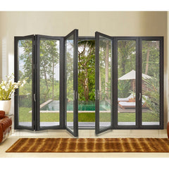 China WDMA soundproof aluminum glass folding/ bifold door price