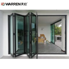 Warren 36x78 Bifold Aluminium Stained Glass Grey Internal Double Door System