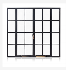 WDMA Factory Price Exterior French Door Glass Door Wholesale Security French Steel Door