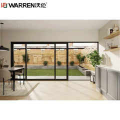 Warren 36x80 Sliding Aluminium Insulated Glass White Three Track Electric Door For Main Door