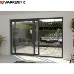 Warren 36x80 Sliding Aluminium Insulated Glass White Three Track Electric Door For Main Door